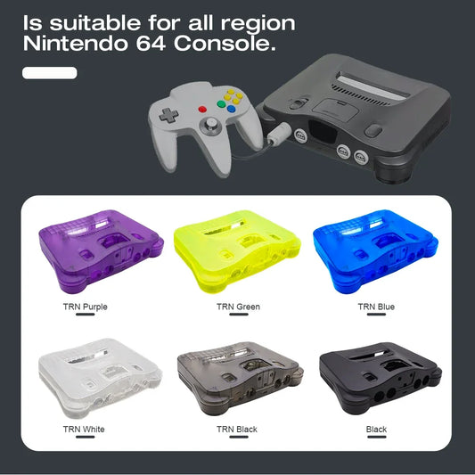 Bitfunx Transparent Replacement Shell for Nintendo 64 - Bitfunx Official Store