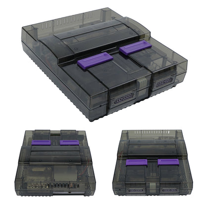 Bitfunx Transparent Replacement Shell for Super Nintendo NTSC-U - Bitfunx Official Store