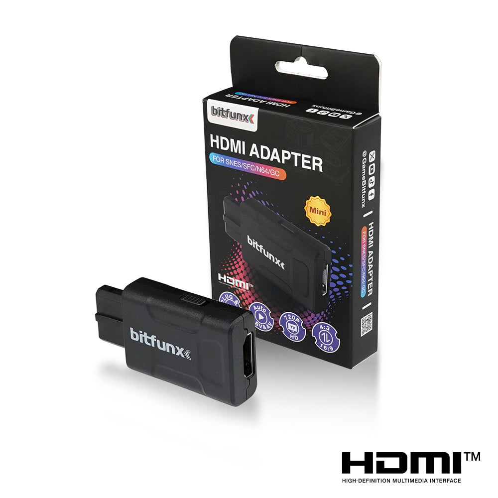 Bitfunx Mini HDMI® Adapter for N64 SNES SFC NGC