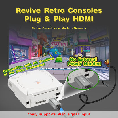Bitfunx Mini HDMI Adapter for Sega Dreamcast - Bitfunx Official Store