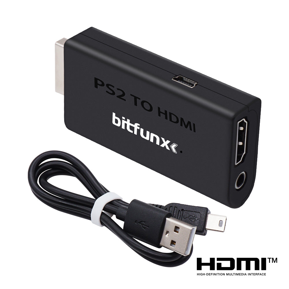 Bitfunx Component to HDMI® Adapter for PS2 & PS3