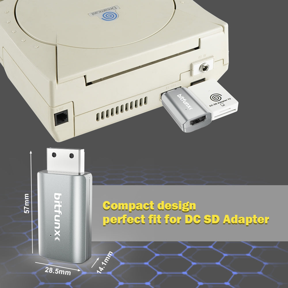 Bitfunx Mini HDMI Adapter for Sega Dreamcast - Bitfunx Official Store