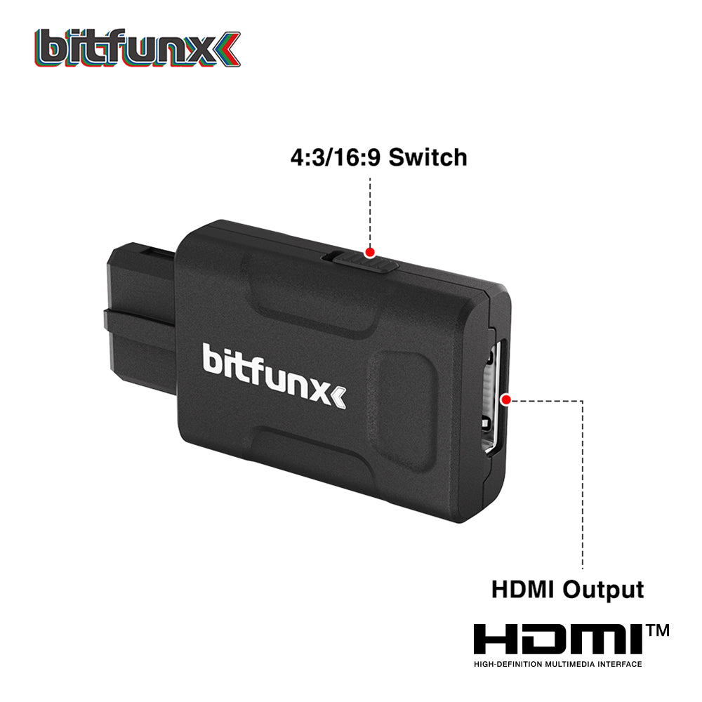 Bitfunx Mini HDMI® Adapter for N64 SNES SFC NGC
