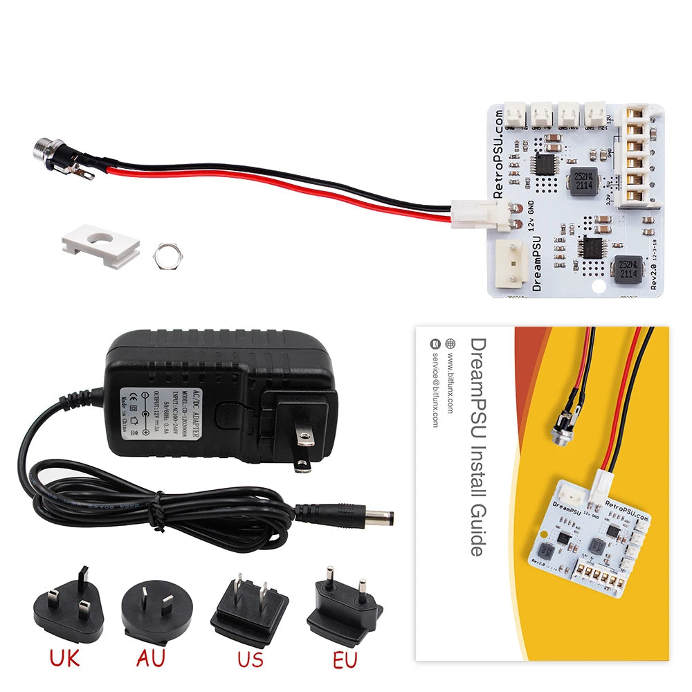 Bitfunx 12V Replacement Power Supply for SEGA Dreamcast - Bitfunx Official Store