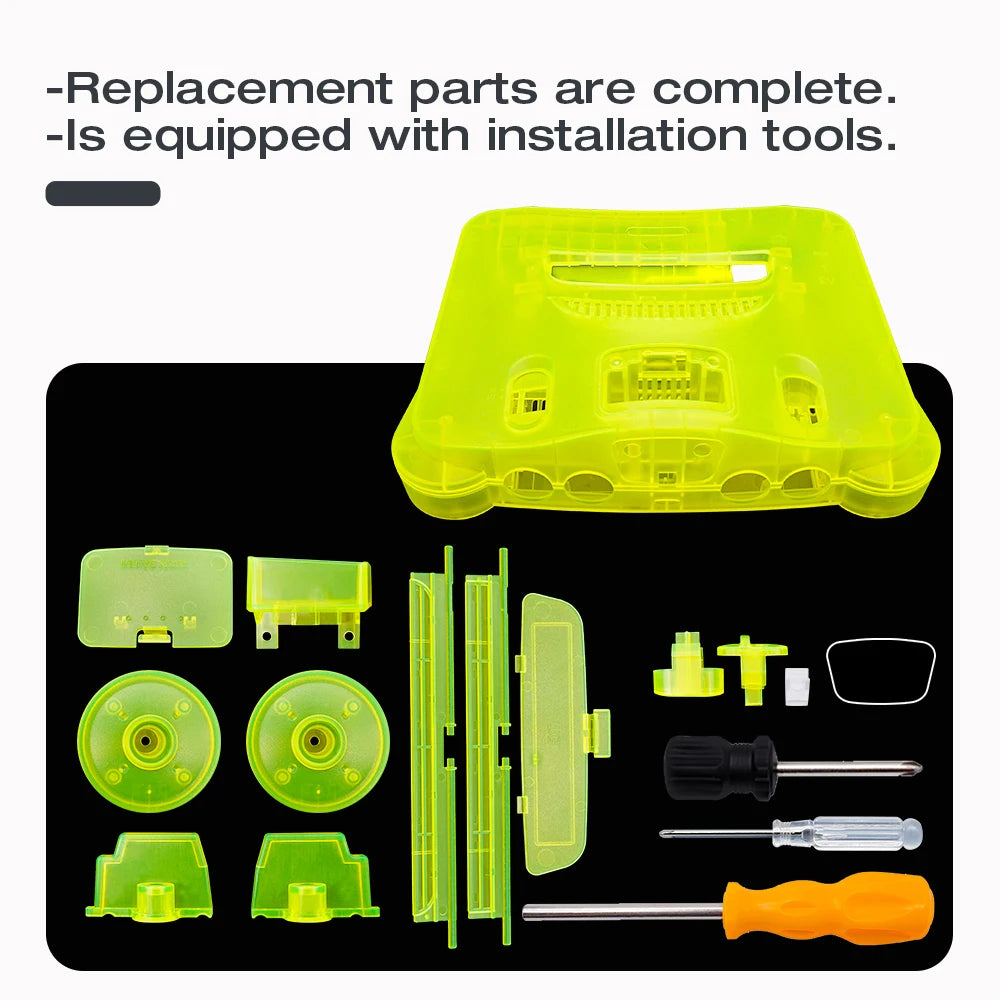 Bitfunx Transparent Replacement Shell for Nintendo 64 - Bitfunx Official Store