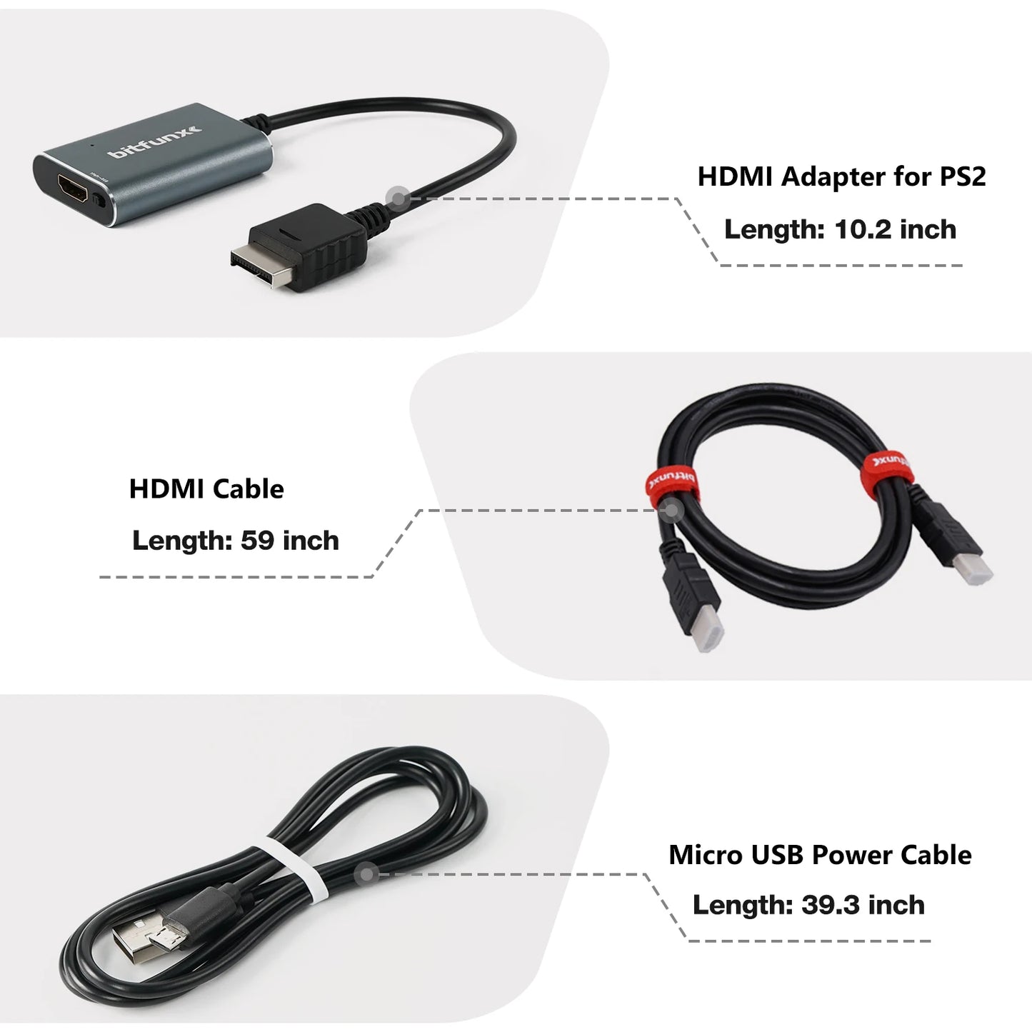 Bitfunx RGBS/Component to HDMI Adapter for PS2 Slim & Fat - Bitfunx Official Store