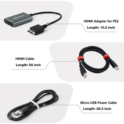 Bitfunx RGBS/Component to HDMI Adapter for PS2 Slim & Fat - Bitfunx Official Store