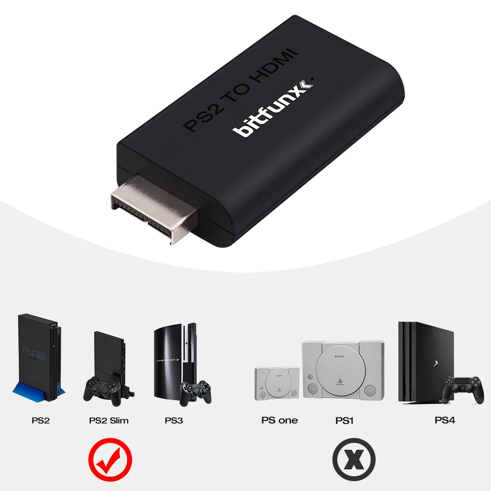 Bitfunx Component to HDMI Adaptor for PS2 Slim & Fat PS3 - Bitfunx Official Store